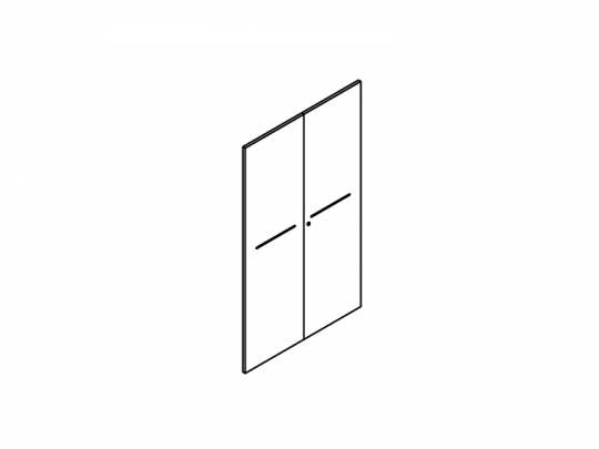 Пара дверей с замком SW-1DPO-S