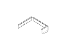 1-Х51L. Подстолье левое 1x2x1