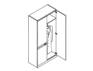 MUX1020WU. Шкаф-гардероб 1038x470x2080