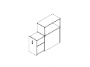 FM285. Шкаф левый 800x400x1115