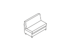 А-03-S2. 2-местная секция б/п 1080x760x830