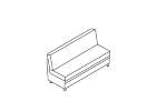 А-03-S3. 3-местная секция б/п 1550x760x830