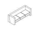 TIM3. Диван 3-х местный 1850x700x670