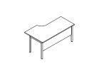 2МД.145(прав). Стол правый 1400x800x750