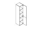 2628. Шкаф правый 450x442x1947