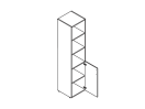 2625. Шкаф правый 450x442x1947