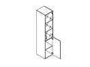 2631. Шкаф правый 450x442x1947