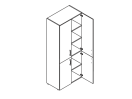2636. Шкаф высокий 900x442x1947