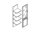 MNS2954402. Наполнение шкафа 1 створка левая xx