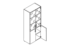 Т2580. Шкаф высокий 800x440x1950