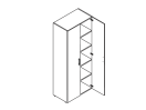 Т2582. Шкаф высокий 800x440x1950