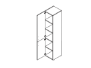 2627. Шкаф левый 450x442x1947