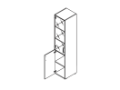 2630. Шкаф левый 450x442x1947