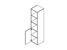 С1162. Шкаф левый 400x424x1947