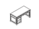 IN-1575. Стол письменный 1500x750x800