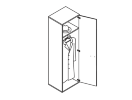 OCW-60.1. Гардероб узкий 600x500x2147