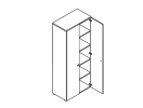 ZOM275503. Шкаф высокий 900x450x2070