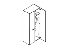 TCW85. Гардероб 850x430x1930