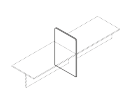 TAR703. Опора средняя 700x25x1100