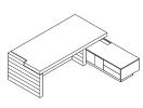 159931. Стол правый 2100x1050x760