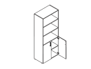 LT-ST-1.1. Шкаф высокий 800x430x1990