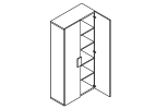 KY1215U. Шкаф 900x420x2200