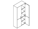 TM2W. Шкаф 800x400x2000