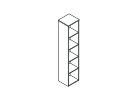 С15.13. Стеллаж высокий 400x384x1944