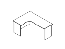 НТ-060Л. Стол левый 1600x1100x750