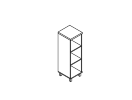 KSU-2. Стеллаж средний 400x430x1260