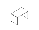 Л.СП-2. Стол письменный 1180x720x755