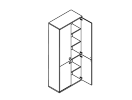 Л.СТ-1.3. Шкаф высокий 778x410x1975