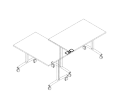 CODIMFIX. Соединительная пластина для столов CONNECT  (2 шт.) 