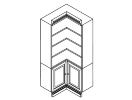 S-ANA35. Секция угловая 950x950x2420