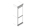 S-CAN50. Боковина правая 600x80x2420