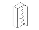THC-85.1. Шкаф высокий 850x430x1930