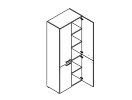 THC-85.3. Шкаф высокий 850x430x1930