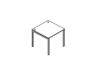 LVRP21.0808-1. Стол рабочий 800x800x740