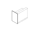 RR1R. Торцевая панель правая 18x700x1082