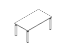 BSTA160 . Стол рабочий 1600x900x735
