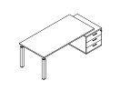 BL200T3D. Стол правый 2000x900x735