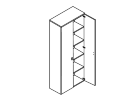 101-715. Шкаф высокий 820x440x1970