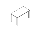 VL-31. Стол письменный 1400x700x750