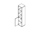 Л.СУ-1.2Л. Шкаф левый 411x410x1975