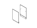 116R50. Боковые панели (пара) 50x710x1110