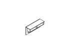 116P002. Полка навесная  короткая 920x300x460