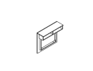 116P001. Полка навесная длинная 920x300x815