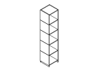 LBRBO.12. Приставной модуль 5 секций 5 дверей 400x400x1947