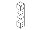 LBRBO.14. Приставной модуль  5 секций 2 двери 400x400x1947