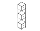 LBRBO.15. Приставной модуль 5 секций 3 двери 400x400x1947